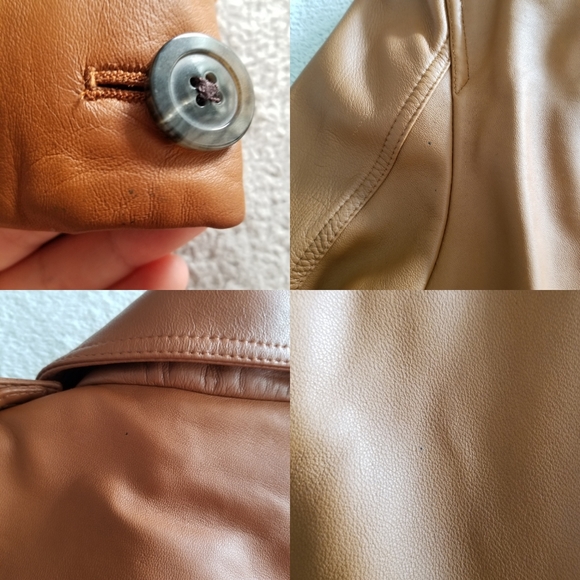 SOLD ⭐2XHOST PICK⭐ RICK OWENS Rust Cropped Lambskin Leather Jacket - Picture 14 of 16